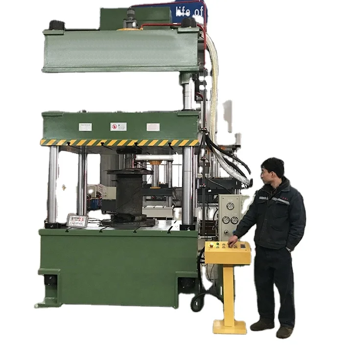 150/200/250 Ton Hydraulic Heat Press with Electric Heating Plate for SMC/FRC/BMC Manhole Cover Four Columns Hydraulic Press 50