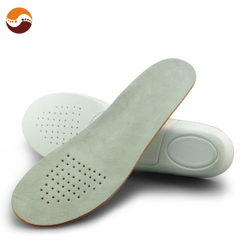 Factory Price Velvet Pigskin Durable Breathable Insoles Sports & Comfort Orthotic Insoles Height Increase Insoles