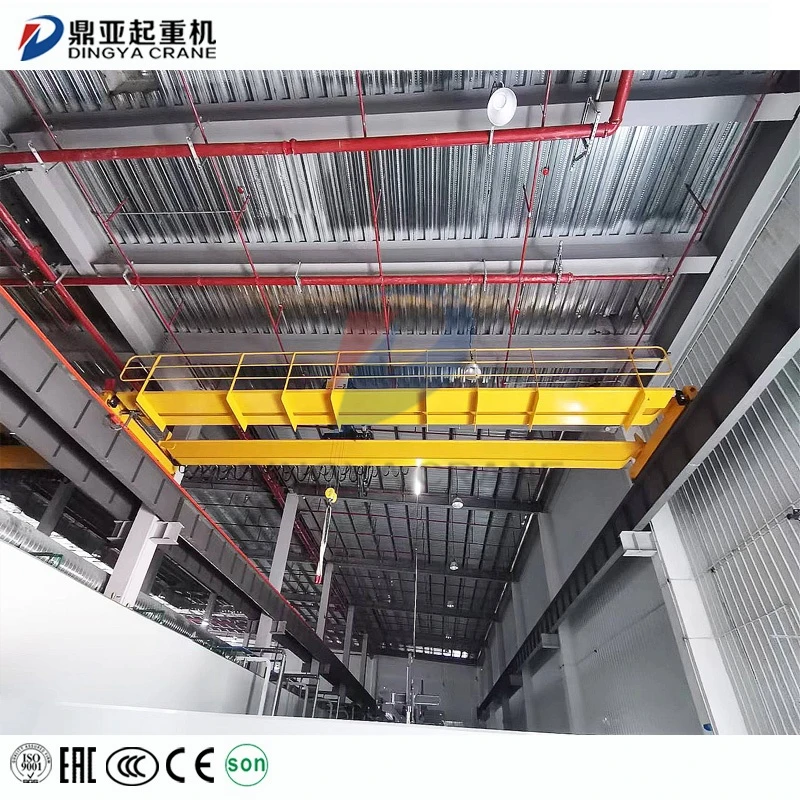 2.5/5/7.5/10/20ton Bridge Crane Bus Bar Warning Light EOT Crane Price for new Double Girder Overhead Crane