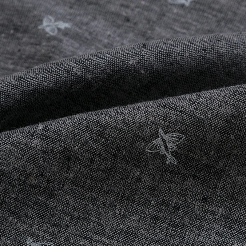 
High quality woven plain 53% hemp 42% organic cotton 5% spandex fabric for clothing 