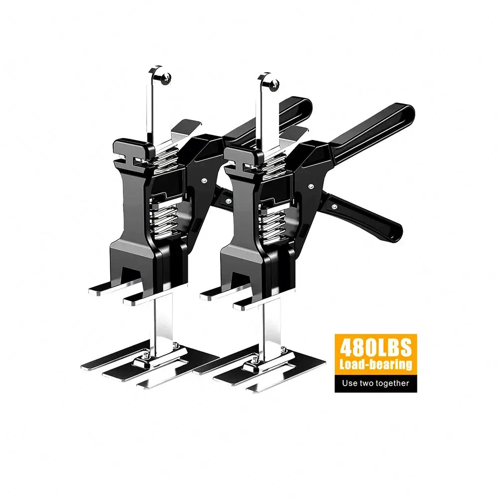Lift Wall Brick Height Adjuster 2pcs Hand Tool Jack Set Floor Tool  Door Plate Lifter Cabinet Handheld Labor Saving Arm System