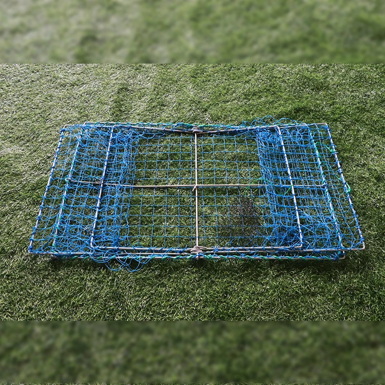 Foldable Aquaculture Crab Trap Square Lobster Trap Crab Cage Shrimp Pot