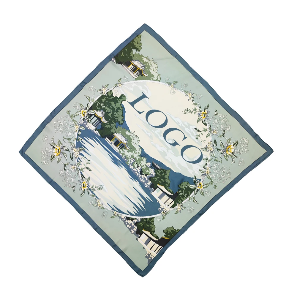 custom printed silk scarf 90 manufacturers digital print square silk scarf