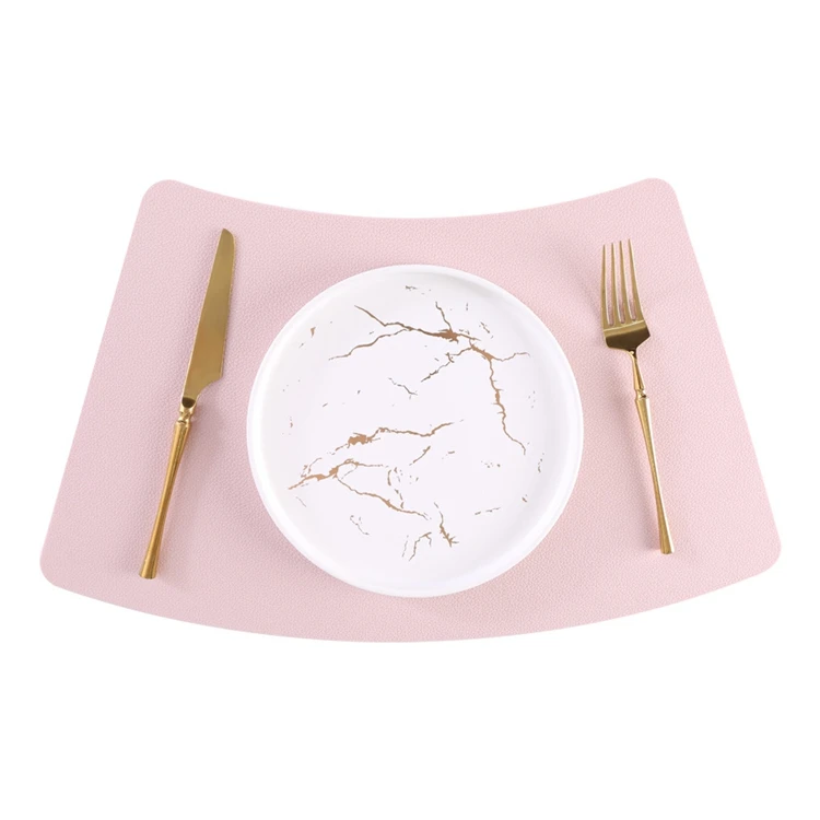 Nordic household heat proof insulation Western simple water drop shaped fan shaped table silicone mat