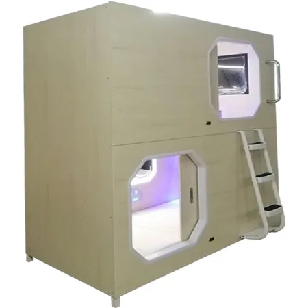 High Quality Wooden Single Soundproof Fireproof Capsule Container Hotel Capsule Hotel Bed Sleep Pod Sleeping Box