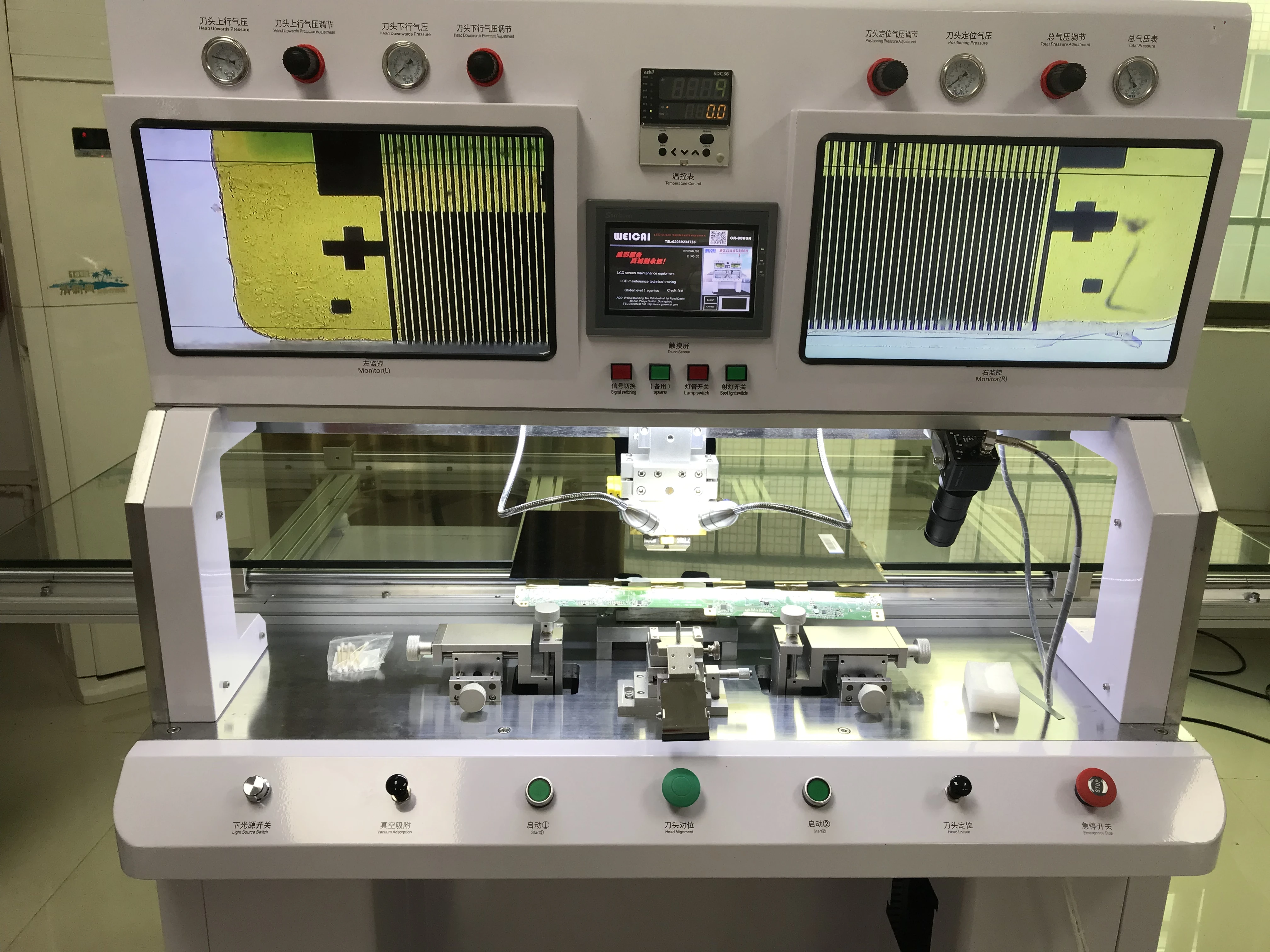 Pulse screen press tab cof Bonding Machine flex cable bonding machine for 2k 4k screen repair pulse heat bonding machine