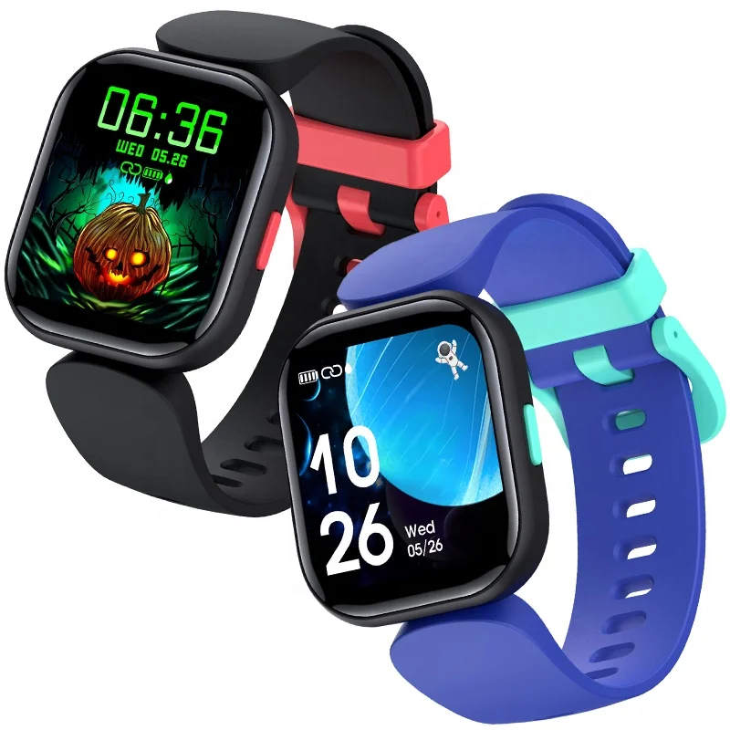 Детские Смарт-часы с сенсорным экраном 1,4 дюйма, с будильником и монитором сна