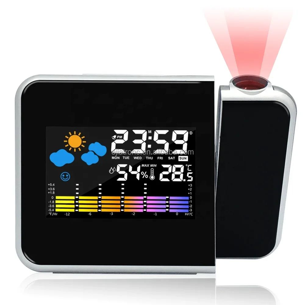 Проекционный будильник с погодной станцией