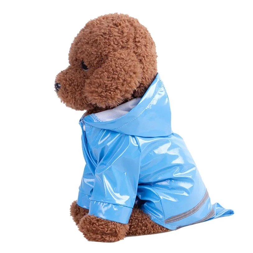 Cheap Price Dog PU Raincoat Waterproof Reflective Pet Waterproof Raincoat For Small Medium Dogs Cats