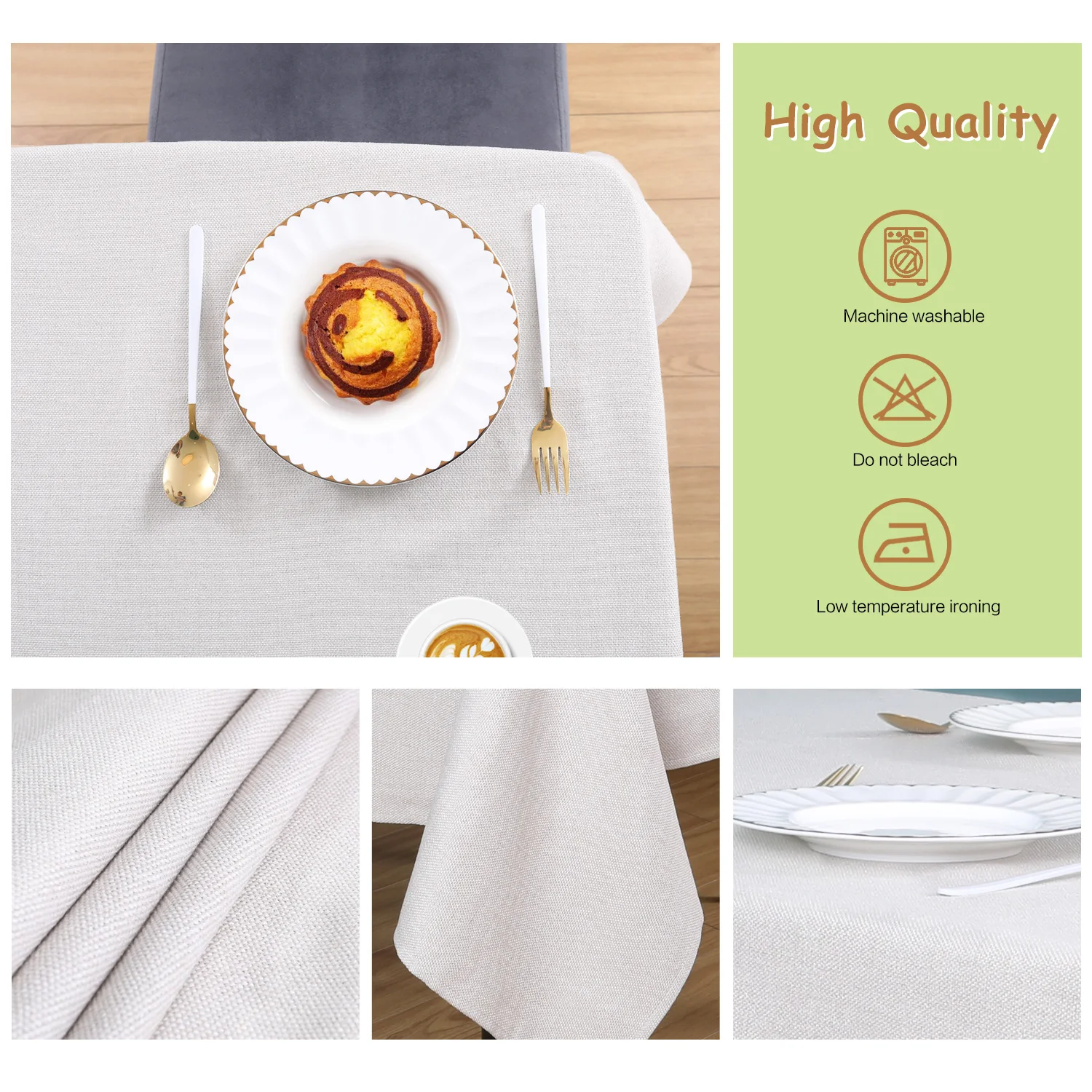 240gsm dining table cloth for home restaurant hotel wedding polyester  Rectangle Tablecloths white table cloths