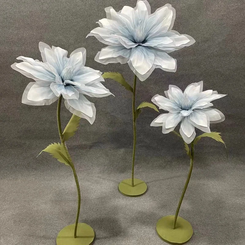 Large Artificial Foam Lotus Flowers: Premium Wedding Venue Decoration Props for Path Markers and Elegant Floral Arrangements
