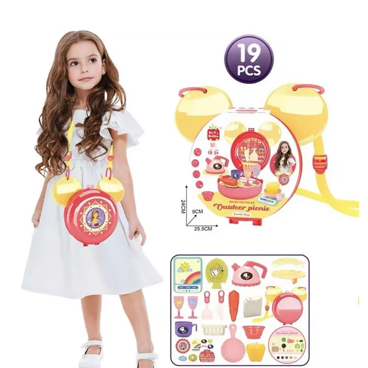 YR86349 Fashion Morandi  color miniature cooking role play game happy kitchen toys cooking kids kitchen sets toys