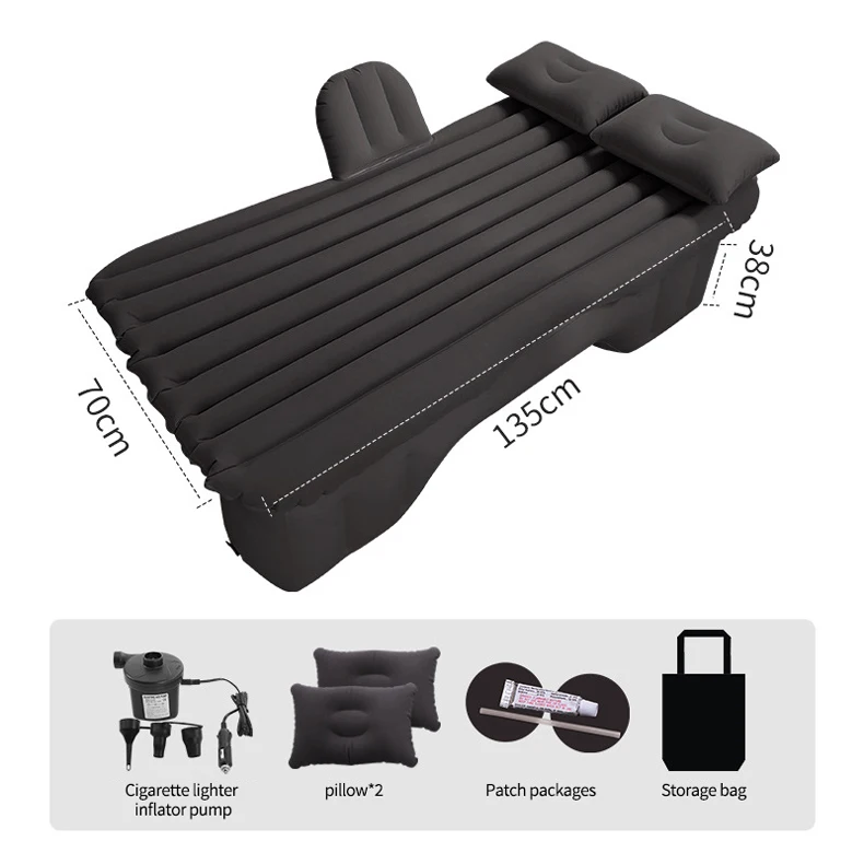 Car Accessories Interior Camping Trunk Air Mattress Inflatable Car Travel Backseat Air Bed Mattress with Air Pump