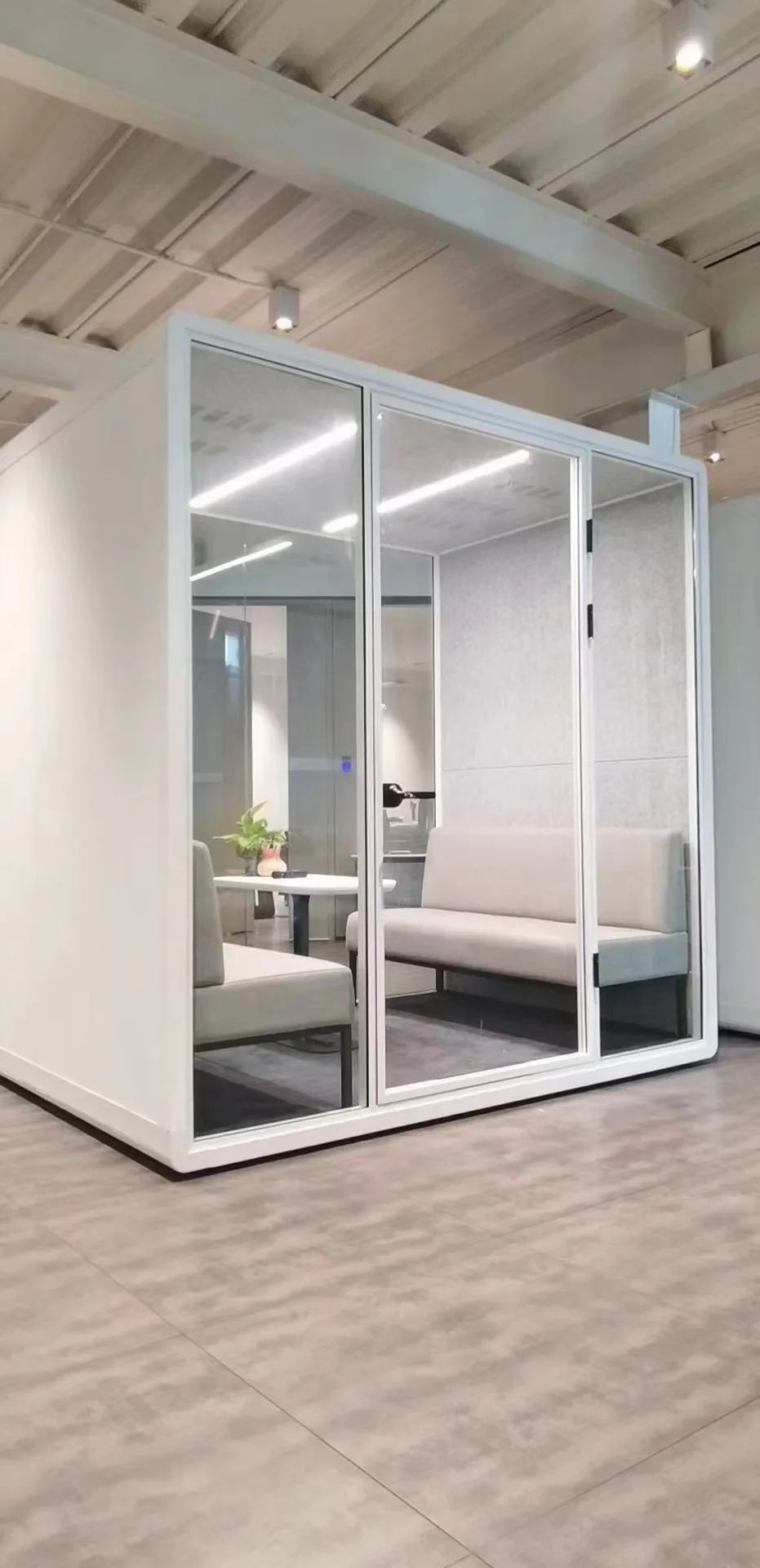 Sound Proof Portable Office Soundproof Office Chairs And Table Phone Booth Soundproof Telephone Booth