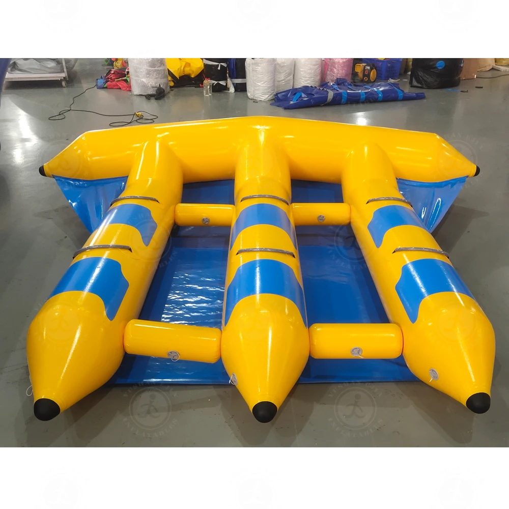 Customized Inflatable Banana Boat Inflatable Banana Flying Fish Airtight Pvc Fly Fish For Sale