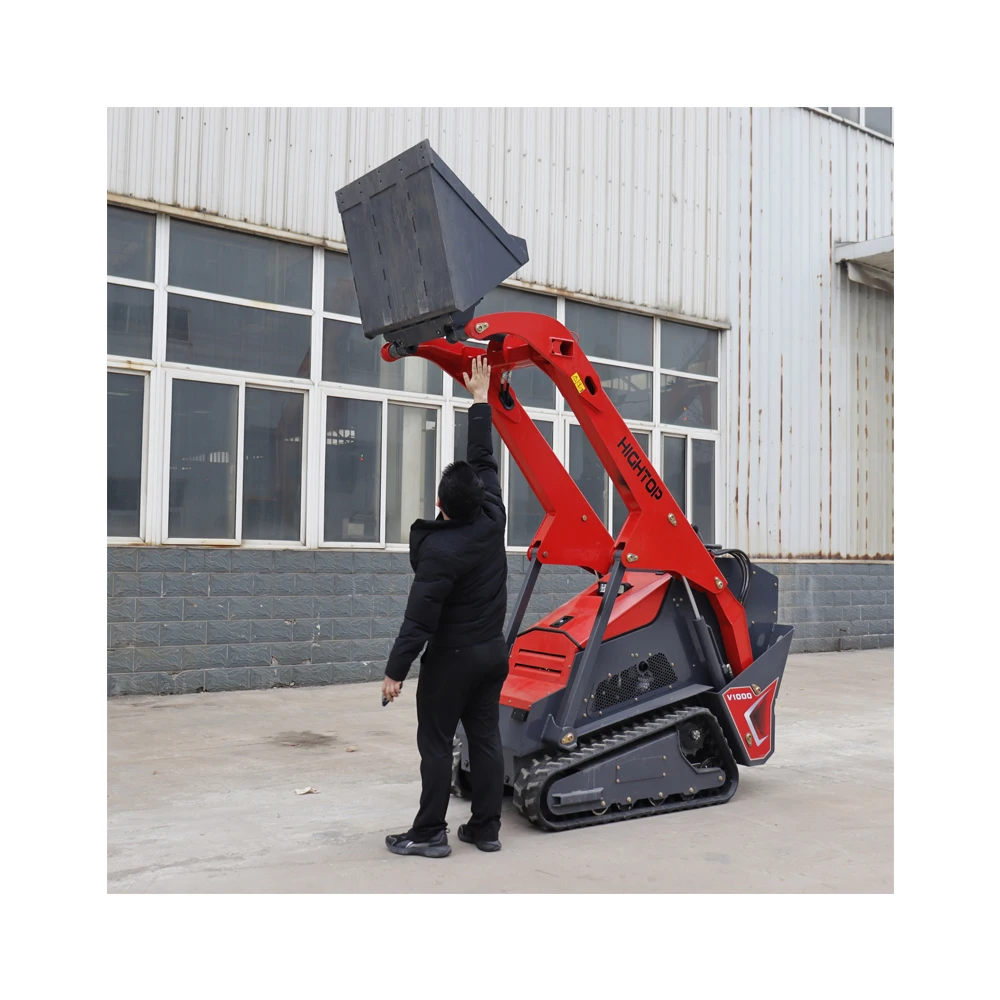 New Designed Mini Track Loader With Hydraulic Joystick Small Skid Steer Loader Machinery Manufacturer