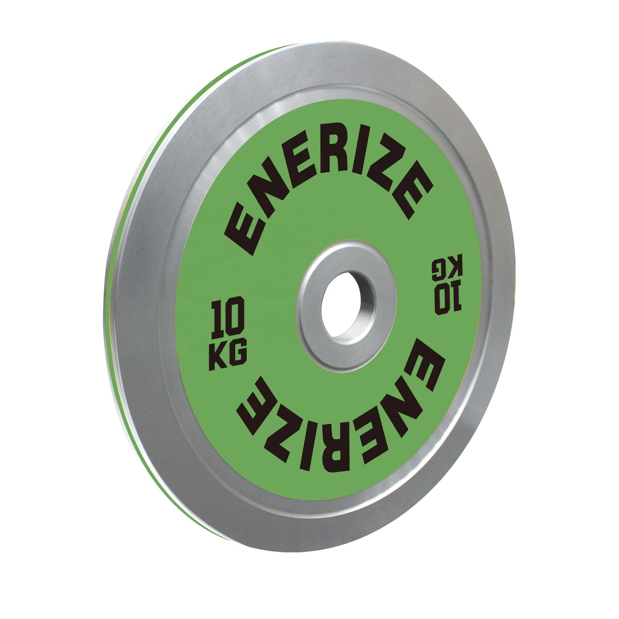 Full color plated steel sheet gym weight plate powerlifting nickel plated calibrated weight plate steel Barbell Plates
