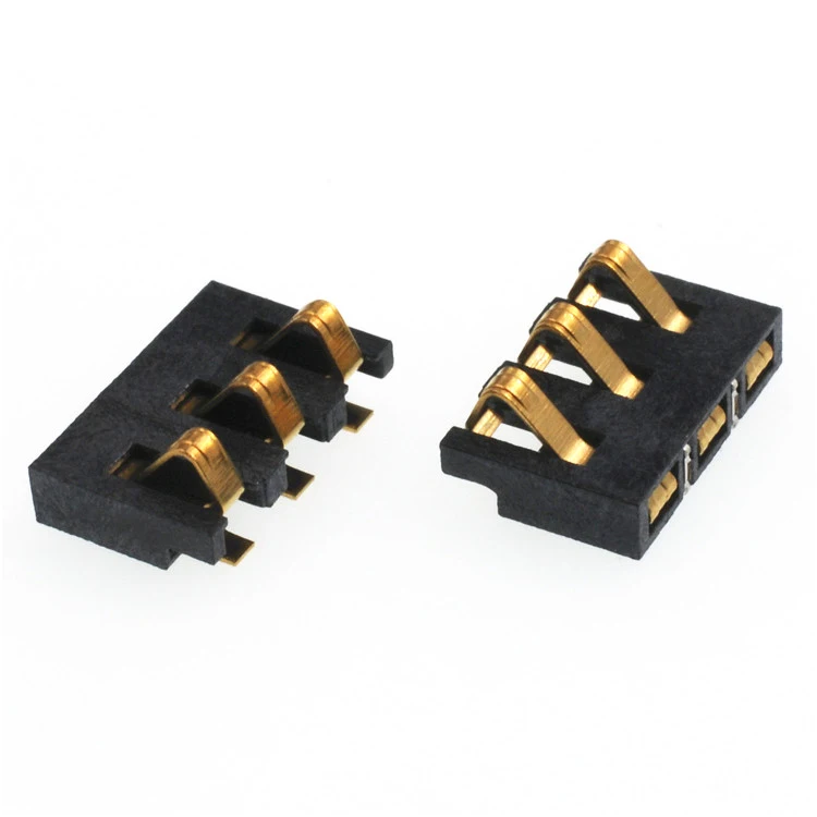 Battery Charger Connector Plug 3 Pin SMT Male Golden PCB Mount PH2.5 Height 1.7mm Mobile Battery Connector
