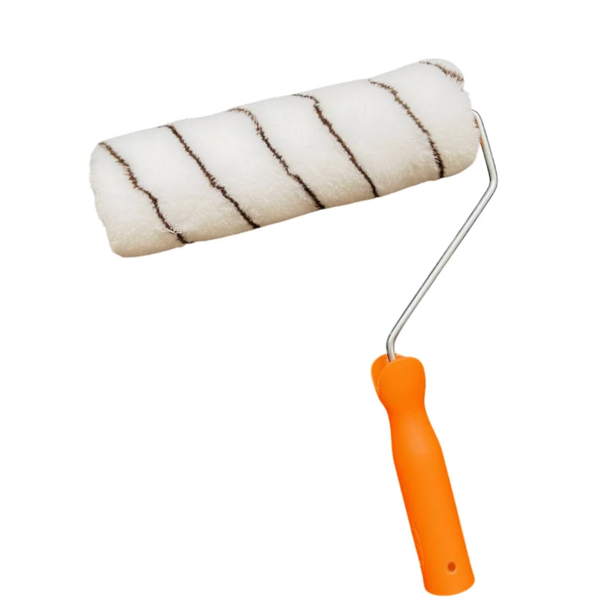 high quality wall short-nap interior and exterior double stripes Ceiling 9-Inch Paint Roller with plastic handle