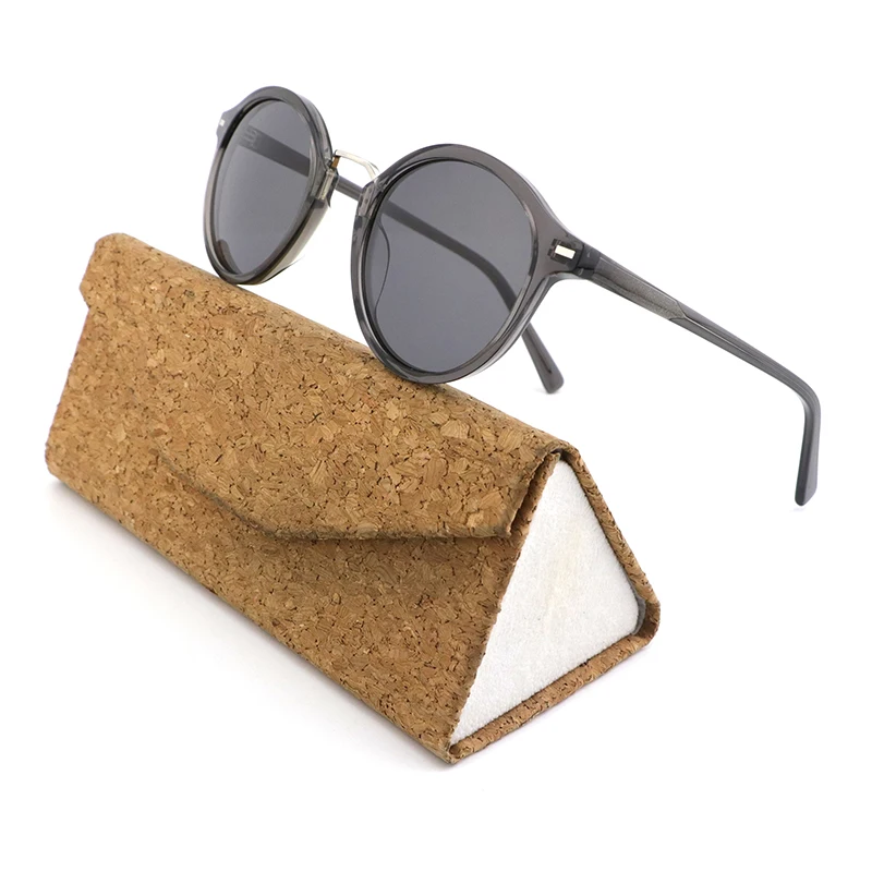 High end custom logo round vintage latest sun glasses eyewear BIO acetate polarized sunglasses for ladies 2022