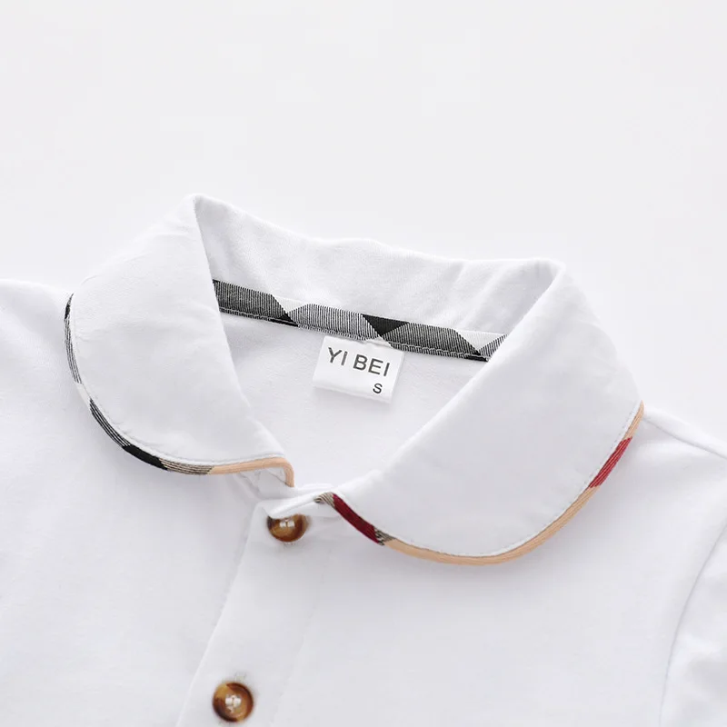 Summer 100% cotton princess Baby Girl Dresses Children Clothing Lapel collegiate skirt short sleeve knitted girls dress