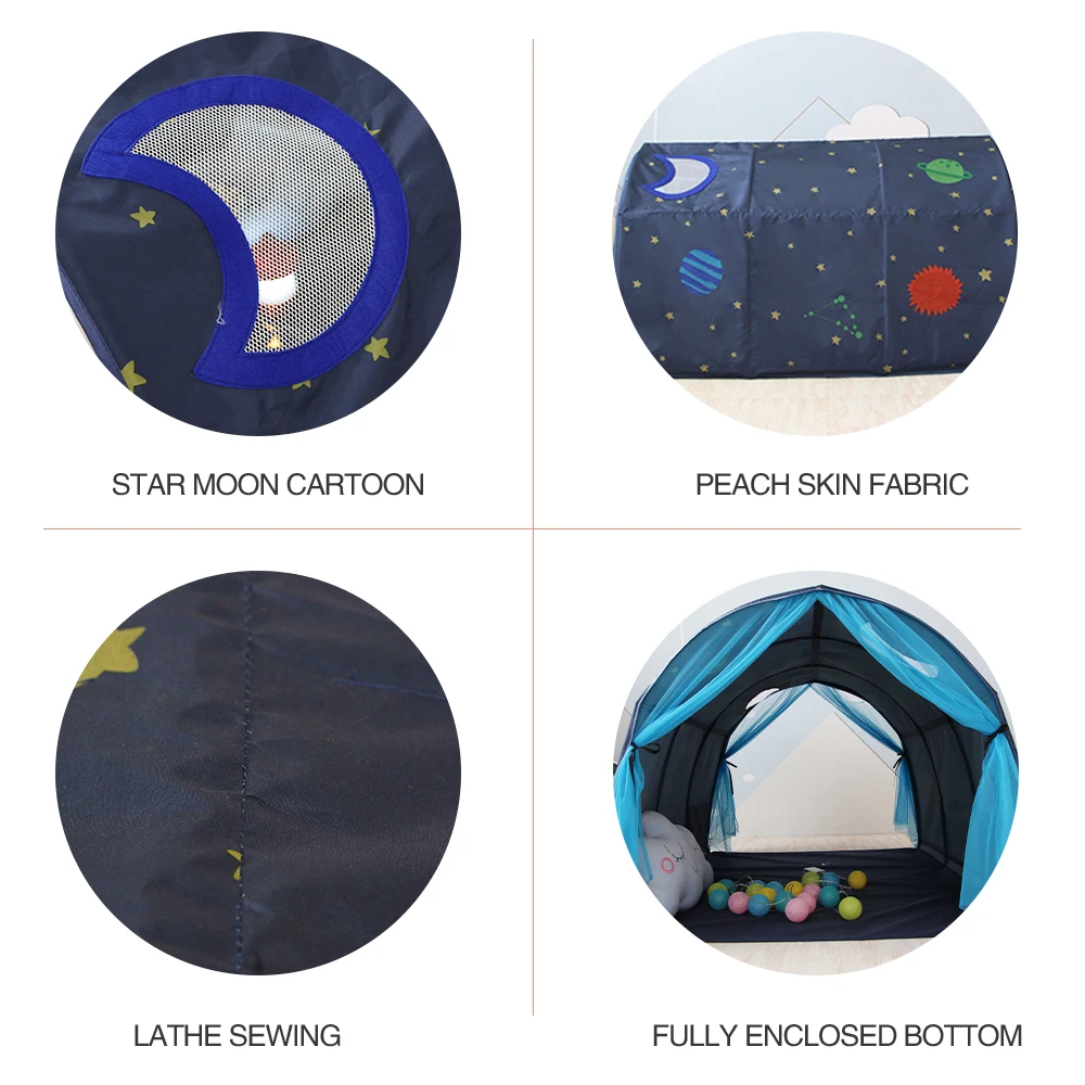 
MaiBeiBi New Style Peach Skin Kids Bed Tent With Mosquito Net Indoor Tunnel Tent For Kids Tent 