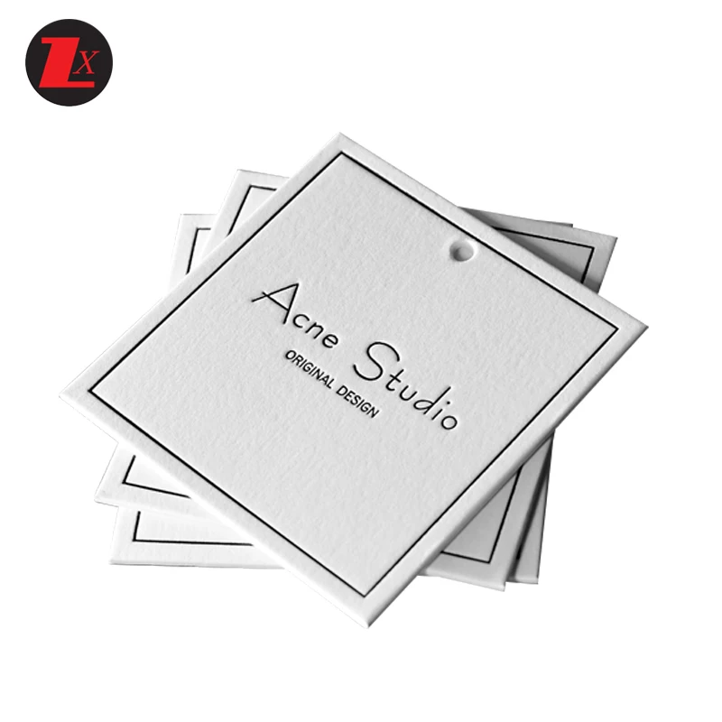 Custom Print Sustainable Paper Clothing Tags for Branded Garments Shoes and Bags Nice-Looking and Eco-Friendly