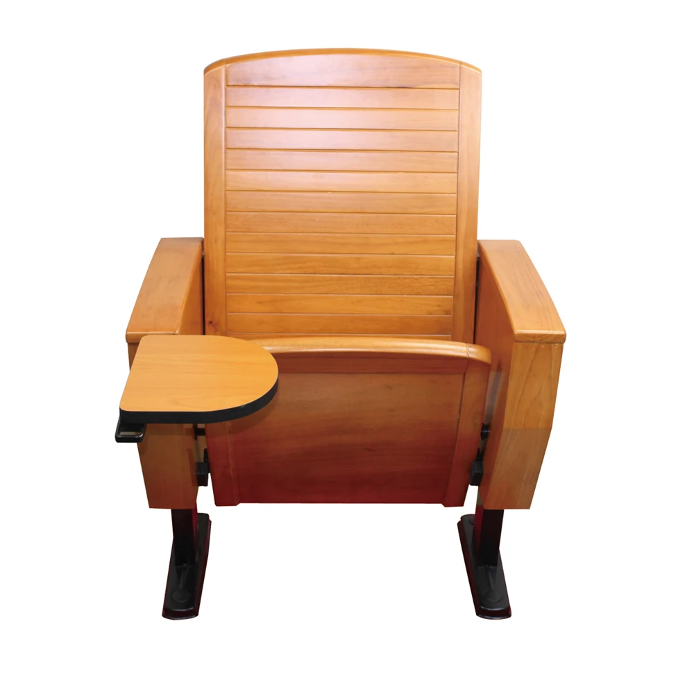 wholesale university christian school auditorium chair theater seating solid wood arm chairs church chair