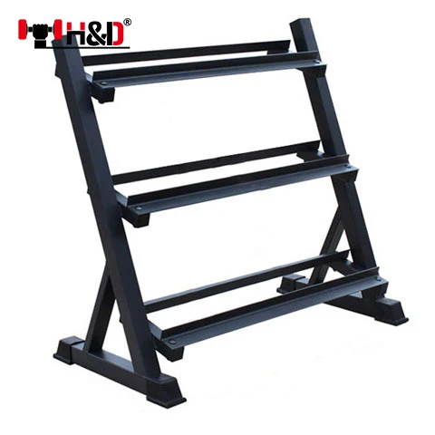 3 Tier Vertical Dumbbell Rack  Size:96*56*87cm QTY:1pc/2ctns  G.W.:16.5KGS MEAS: 0.15m³ rectangle  manufacturers dumbbell rack
