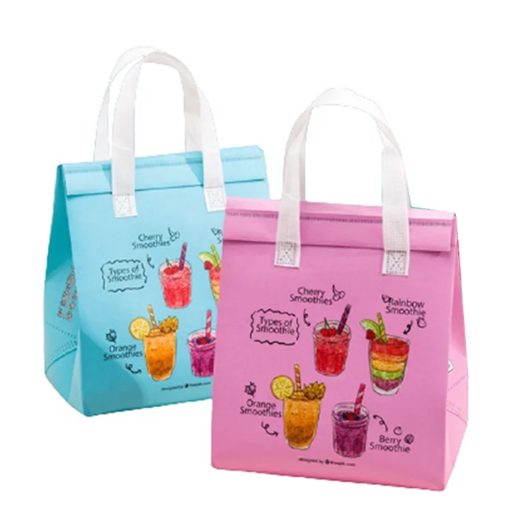 eco friendly cake pizza food fresh carrier cool ice pack thermal lunch picnic box meal drinks insulation cooler bag