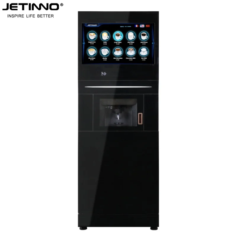 Jetinno JL500-ESFB7C-P эспрессо автоматический автомат для кофе горячая холодная Кофеварка maquina cafetera zg Vending ipilot