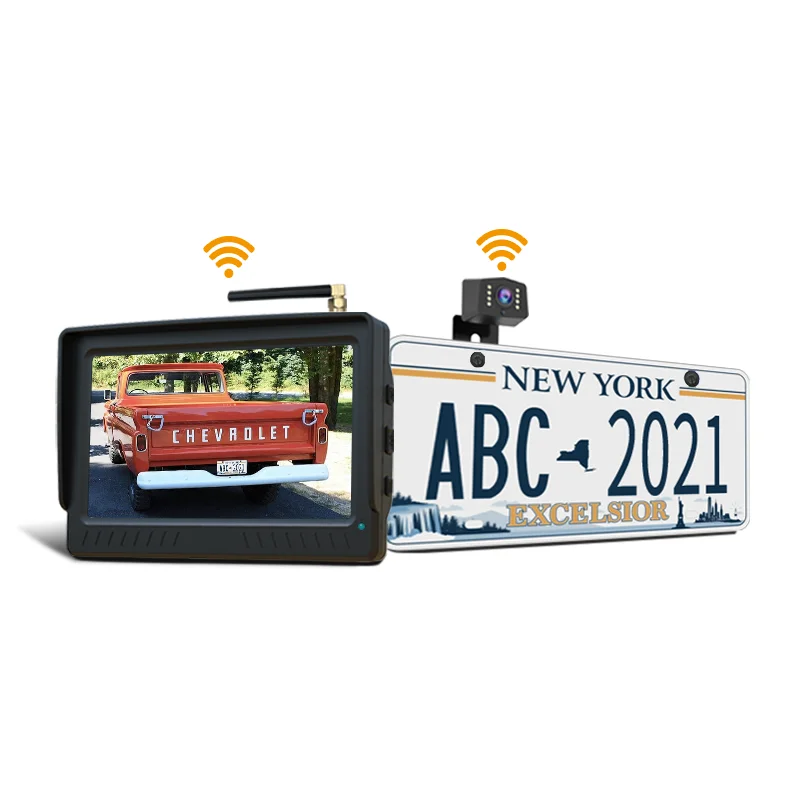 Car Rearview Backup Wireless Car Monitor Parking System Rear View Reverse Voiture Mirror Mini Lens Vehicle Reversing Camera