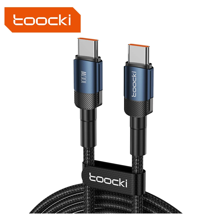 Сетевой кабель Toocki PD 100 Вт для быстрой зарядки от производителя, передача данных от USB 2,0 type c до c PP