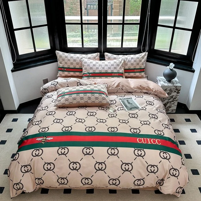 Luxury Brand Washed Tencel New Luxury CUICC Bedding Sets Queen King Size Silk-like European Style Duvet Cover Sets 4-in-1