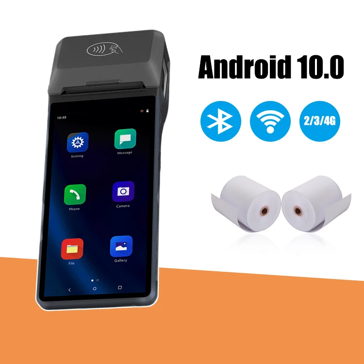 Loyverse Pos 4G Wifi мобильный розничный Android POS-терминал системы с 58 мм чековый принтер QR-сканер Z300 стандарт