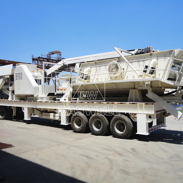 Factory price rock stone crusher plant mobile crusher with wheels