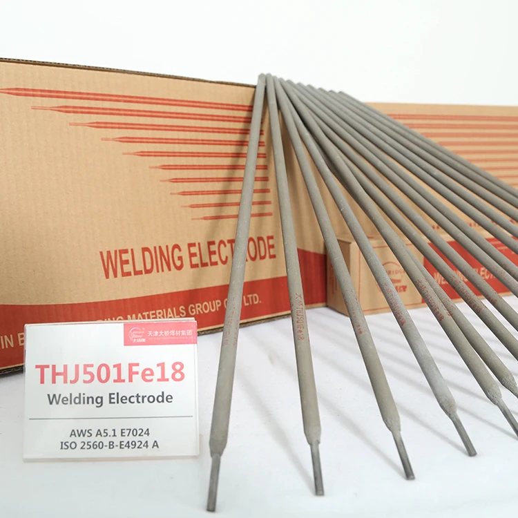 Tianjin bridge brand welding electrode AWS E7024 for low alloy steel