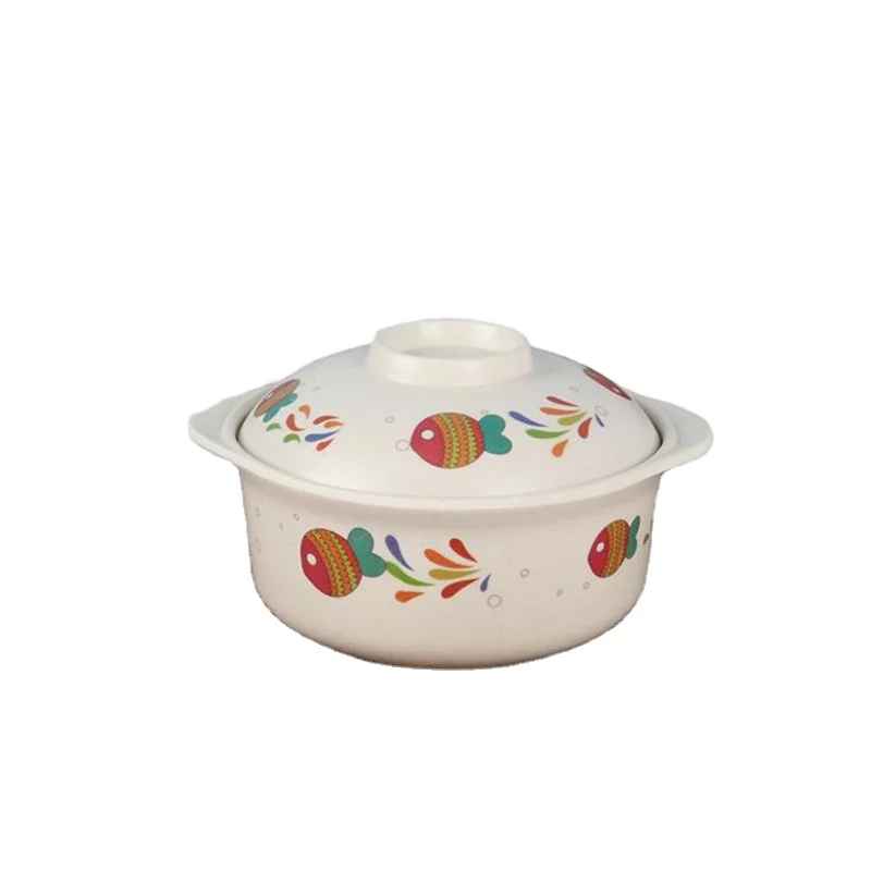 Natural Bamboo Fiber Bowls With lid Animal Baby Feeding Tableware Children Toddler Portable Kitchen Bowls