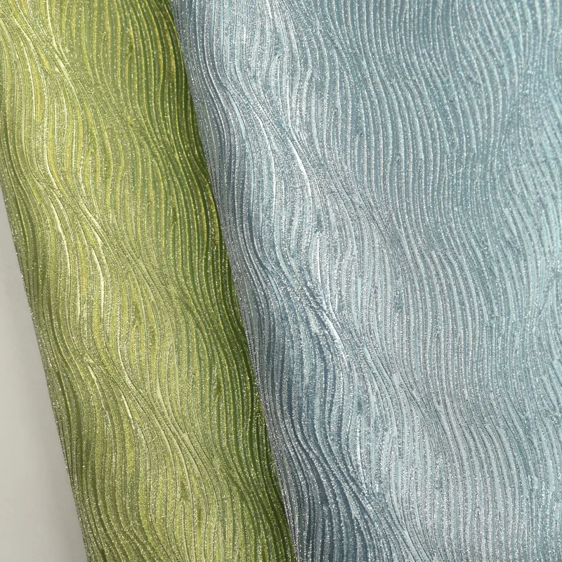 Electroplating Sendurira water ripple Glitter pu leather fabric handbag bag shoe leather mobile phone case leather