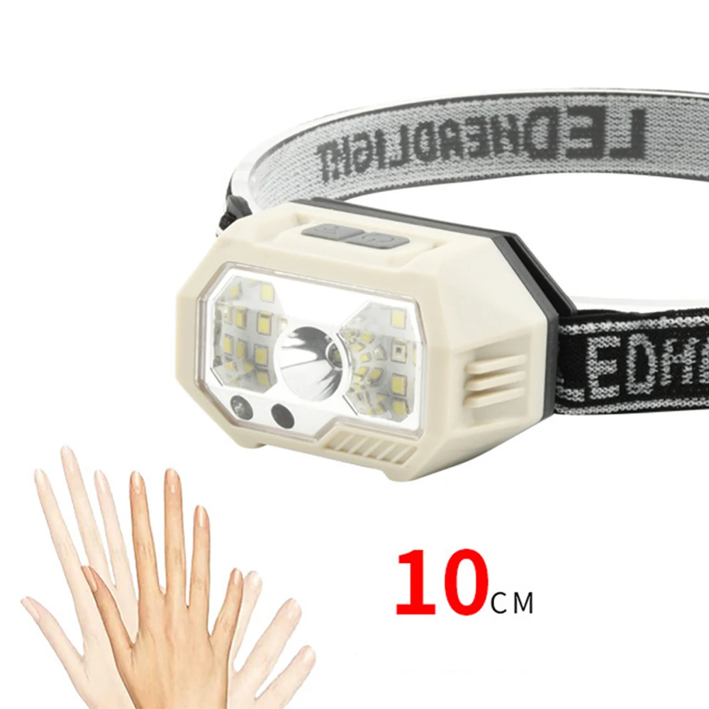 Powerful Head Lamp  Camping Running Waterproof COB LED Headlamp Rechargeable best headlamp bulbs  headlight flashlight