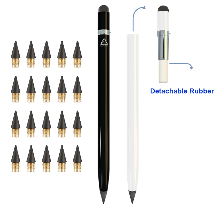 New metal inkless Pencil metallic erasable signing eternal pencil forever pencil for drawing