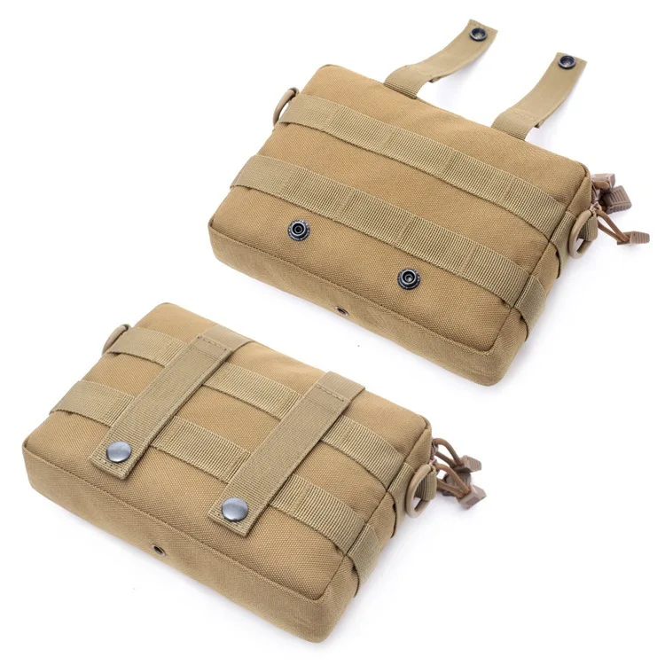 Tactical Molle Horizontal Admin Pouch Multi-Purpose EDC Bag for Tactical Vest Chest Waist Pack Utility Tool Pouches
