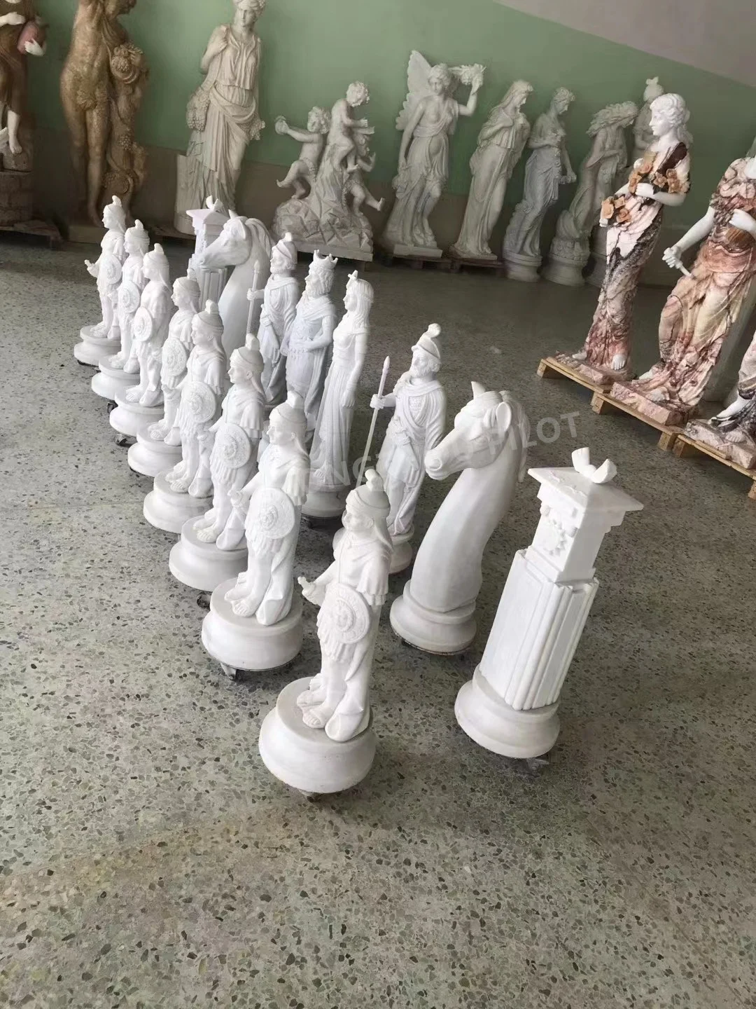 Дешевая белая мраморная античная садовая уличная декоративная каменная Художественная Скульптура Ручная резьба скульптуры