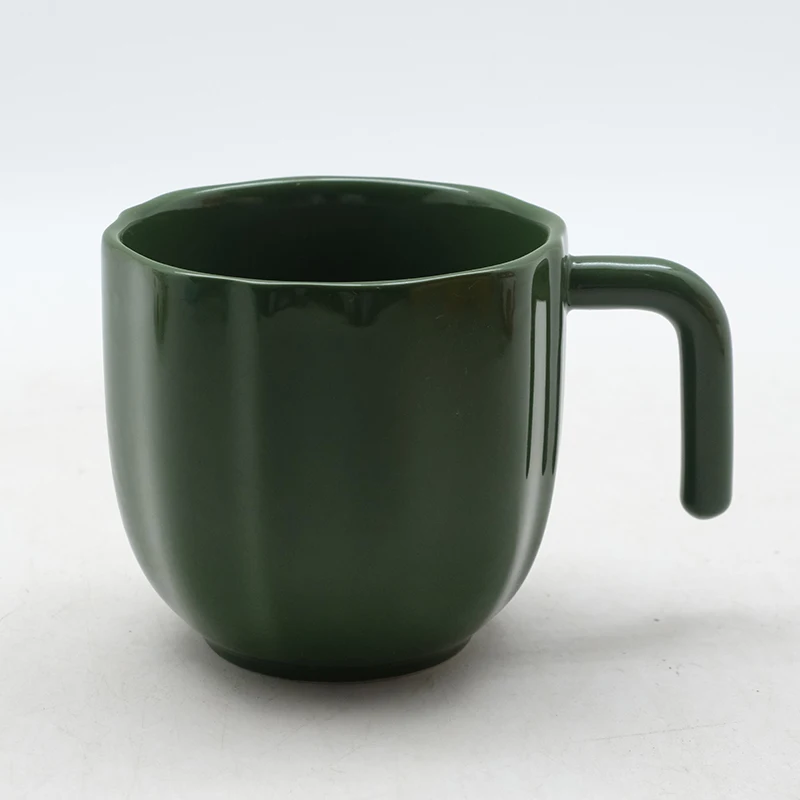 Customized Coloured-Glaze Sustainable Use Ceramic Mug Home Office Drink Coffee Stoneware Mugs Breakfast Cup Stackable