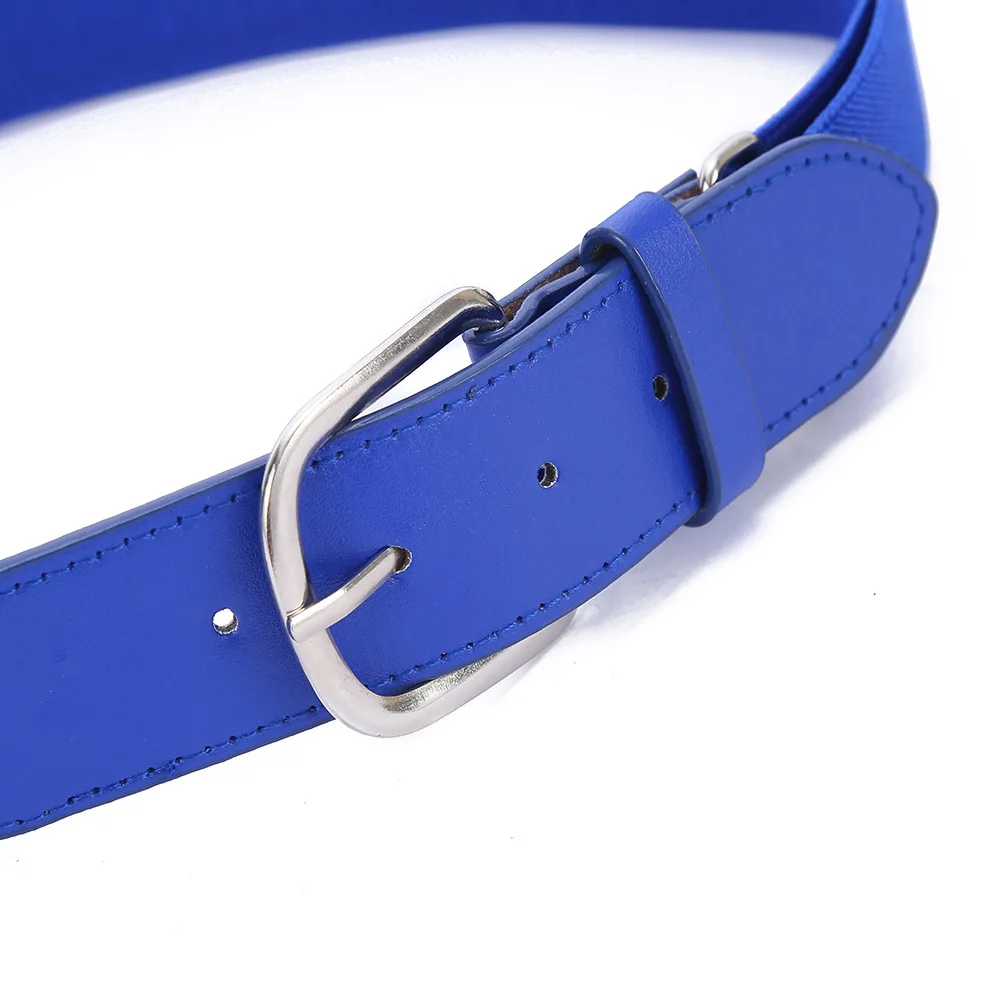 OEM Customizable Sports Golf Adult Waist Belts Adjustable Elastic PU Leather Simple Style Wholesale Sports Belt