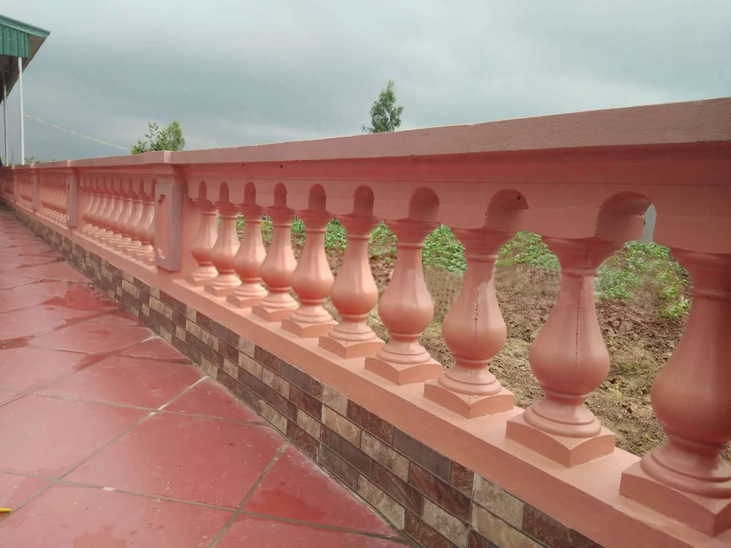 Precast Concrete Plastic Fence Handrail Balustrade Stair Railing Roman Columns Balcony Baluster Mold for sale