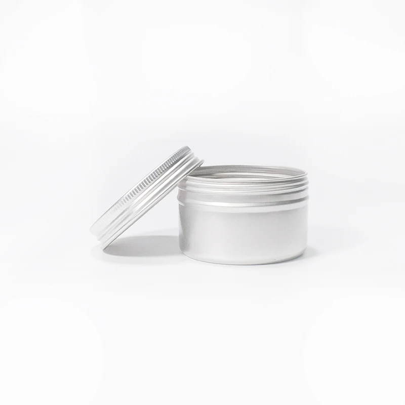 Free Sample Cosmetic Candy Metal Containers Custom Screw Top Aluminum Jar For Candle