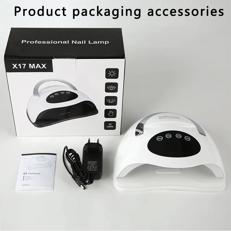 SUNX17MAX 320W Fast 220w Gel Polish Portable Nail Light Professional Nail Dryer UV LED Nail Lamp With Phone Holder
