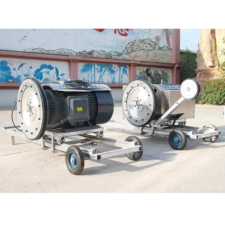 Marble stone cutting rope wire saw cut machine diamond stone rock cutting equipment