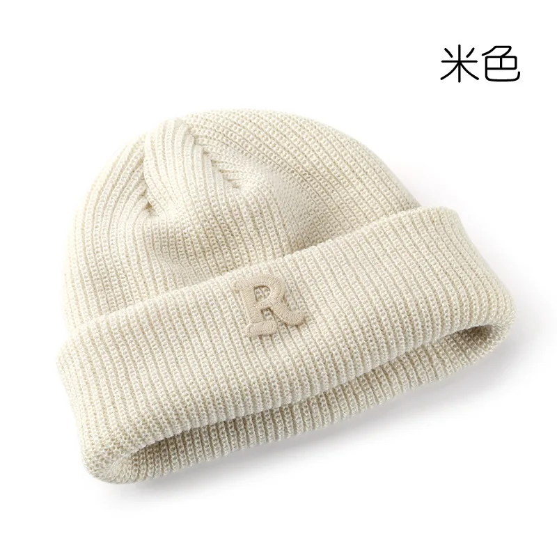 New Fashion Unisex Winter Knitted Y2k Solid Color Beanie Hat With Custom Logo